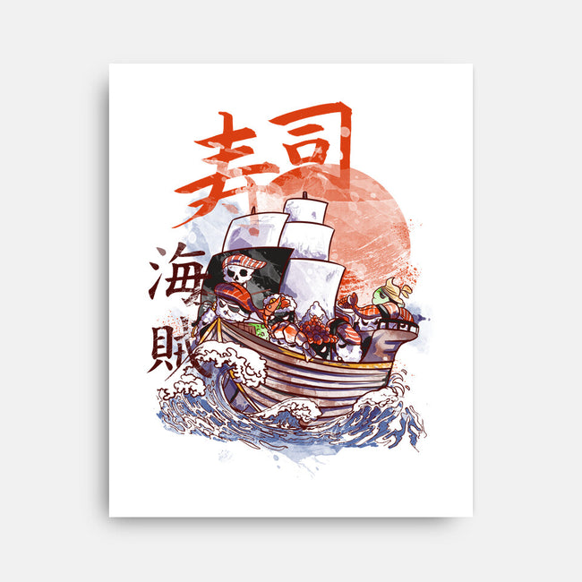 Sushi Boat-none stretched canvas-fanfabio