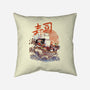 Sushi Boat-none removable cover w insert throw pillow-fanfabio