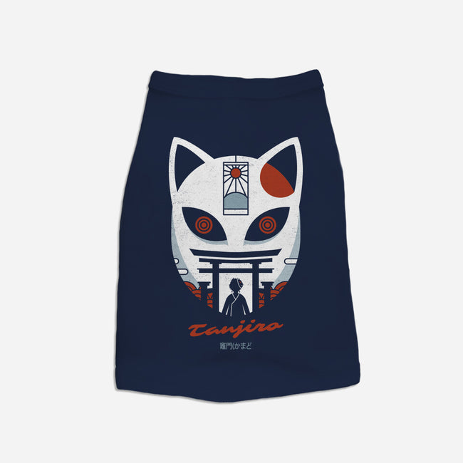 Mask Of Tanjiro-cat basic pet tank-Logozaste
