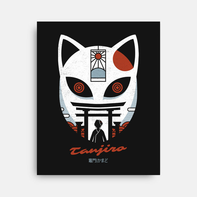 Mask Of Tanjiro-none stretched canvas-Logozaste
