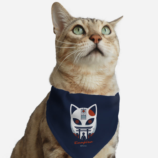 Mask Of Tanjiro-cat adjustable pet collar-Logozaste