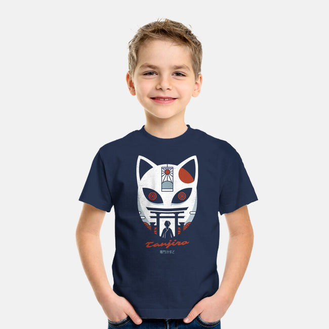 Mask Of Tanjiro-youth basic tee-Logozaste
