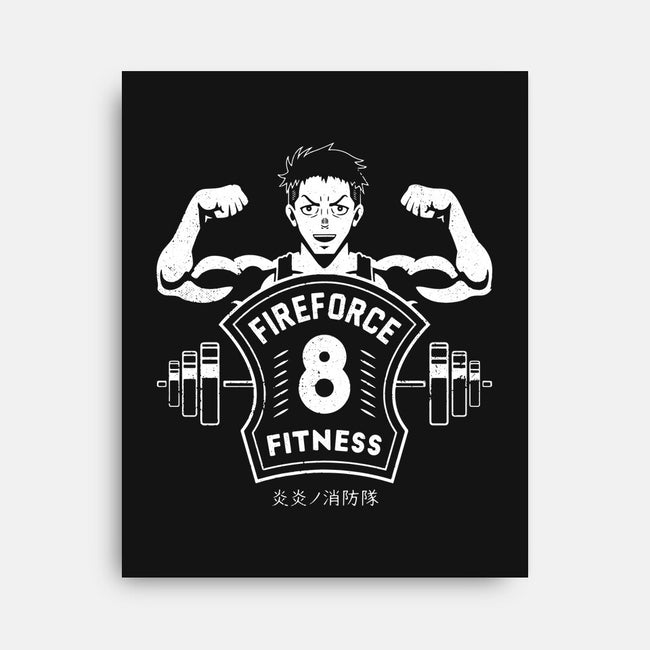 Fire Force Fitness-none stretched canvas-Logozaste