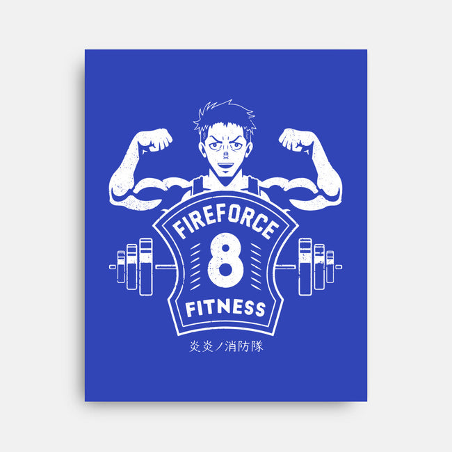 Fire Force Fitness-none stretched canvas-Logozaste