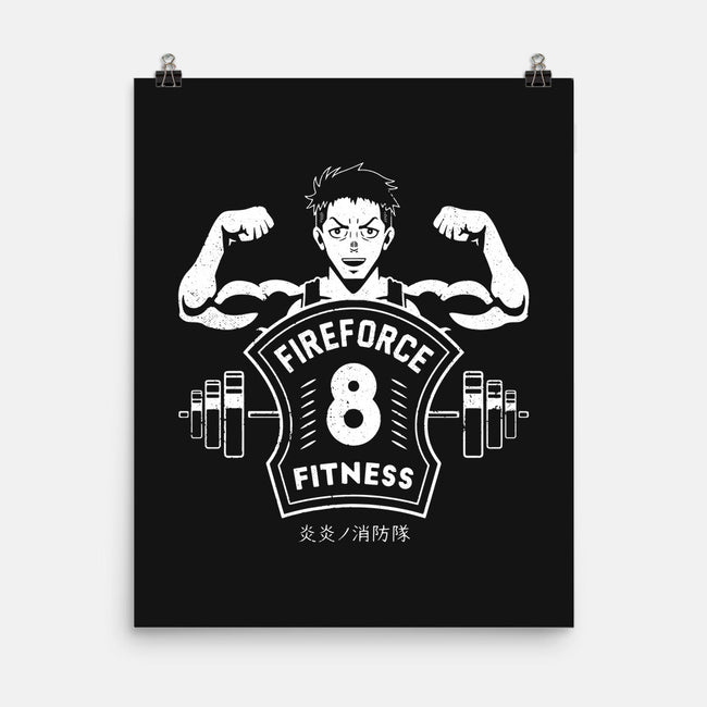 Fire Force Fitness-none matte poster-Logozaste