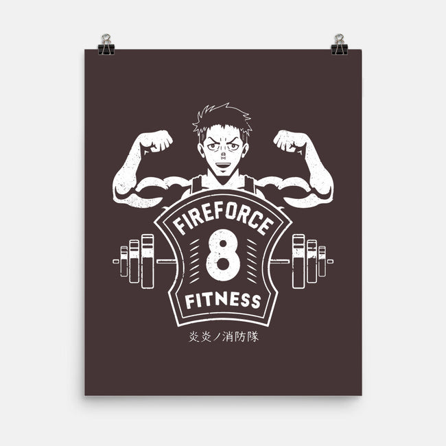 Fire Force Fitness-none matte poster-Logozaste