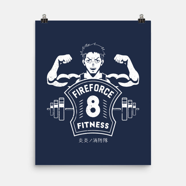 Fire Force Fitness-none matte poster-Logozaste