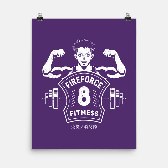 Fire Force Fitness-none matte poster-Logozaste