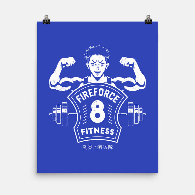 Fire Force Fitness-none matte poster-Logozaste