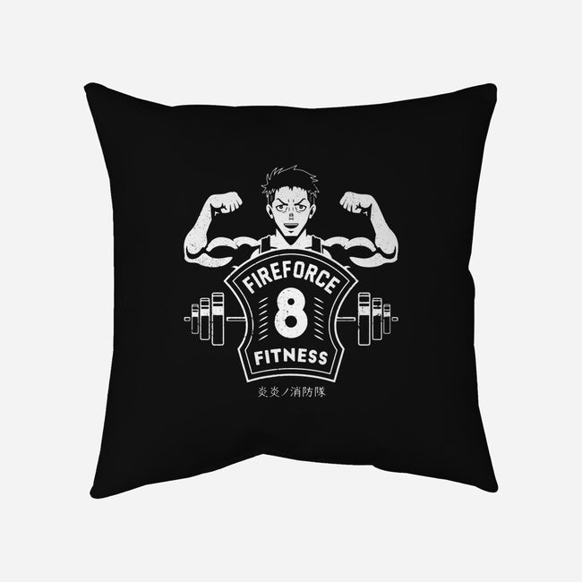 Fire Force Fitness-none removable cover w insert throw pillow-Logozaste