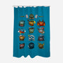 Dice Role Play Game-none polyester shower curtain-Vallina84
