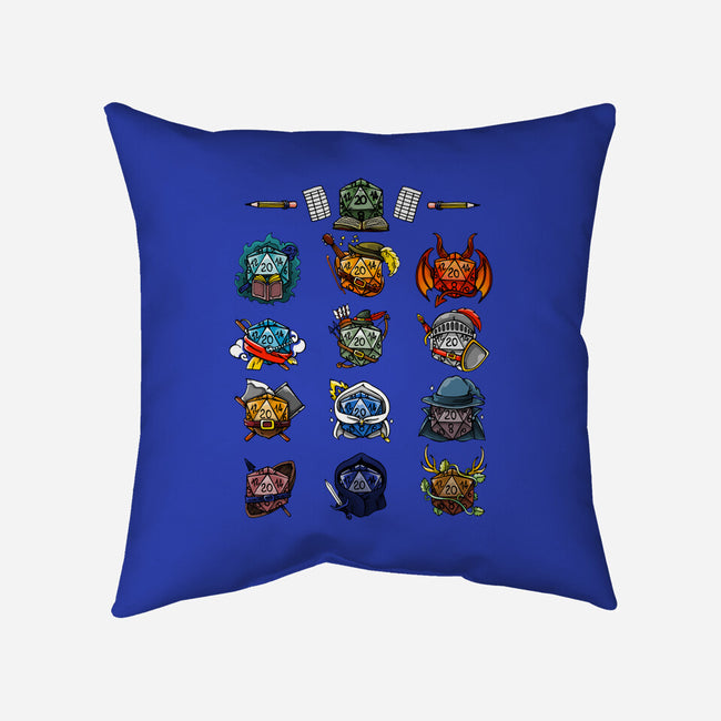 Dice Role Play Game-none removable cover w insert throw pillow-Vallina84