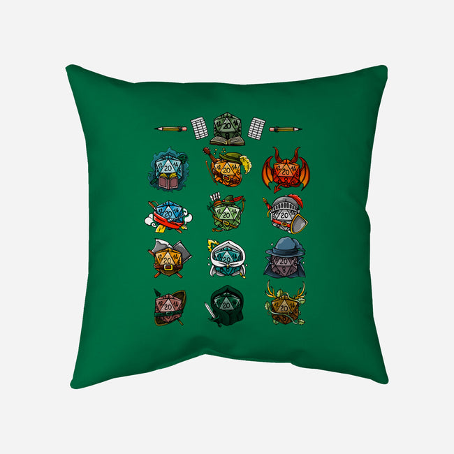 Dice Role Play Game-none removable cover throw pillow-Vallina84