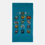 Dice Role Play Game-none beach towel-Vallina84