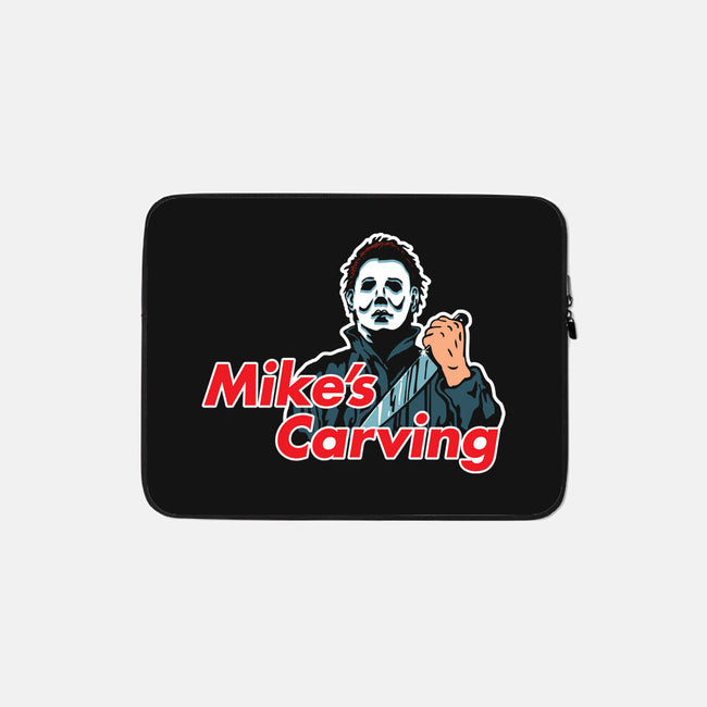 Mike's Carving-none zippered laptop sleeve-dalethesk8er
