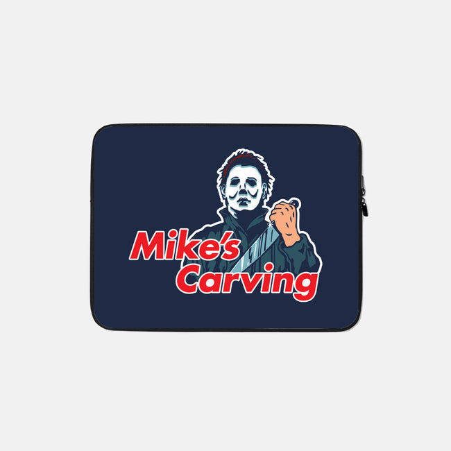 Mike's Carving-none zippered laptop sleeve-dalethesk8er