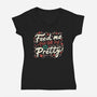 Feed Me And-womens v-neck tee-tobefonseca