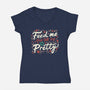 Feed Me And-womens v-neck tee-tobefonseca