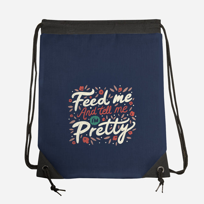 Feed Me And-none drawstring bag-tobefonseca