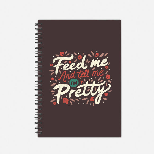 Feed Me And-none dot grid notebook-tobefonseca