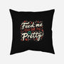 Feed Me And-none removable cover throw pillow-tobefonseca