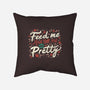 Feed Me And-none removable cover throw pillow-tobefonseca