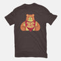 Here For The Snacks Bear-womens basic tee-tobefonseca