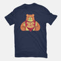 Here For The Snacks Bear-womens basic tee-tobefonseca