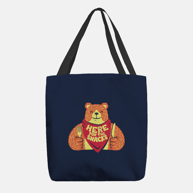 Here For The Snacks Bear-none basic tote bag-tobefonseca