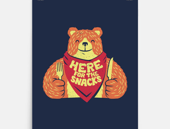 Here For The Snacks Bear