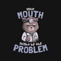 Your Mouth Might Be The Problem-womens racerback tank-eduely