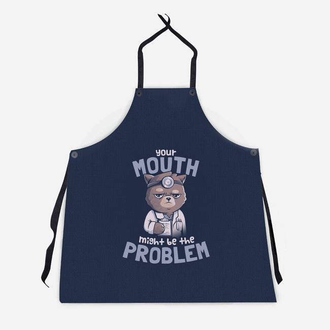 Your Mouth Might Be The Problem-unisex kitchen apron-eduely
