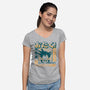 Otaku Hero-womens v-neck tee-retrodivision