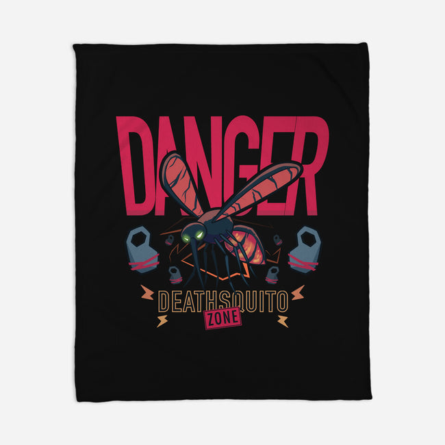 Deathsquito Zone-none fleece blanket-Studio Susto