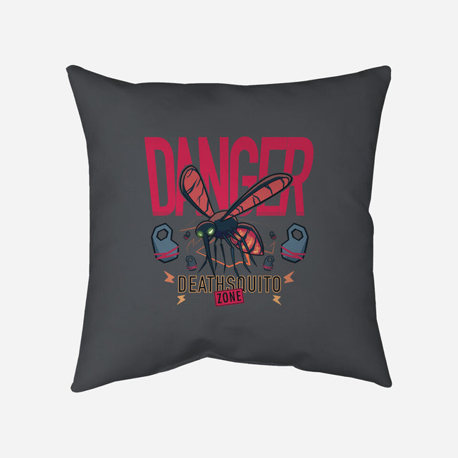 Deathsquito Zone-none removable cover w insert throw pillow-Studio Susto