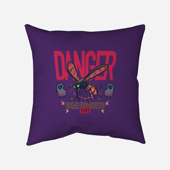 Deathsquito Zone-none removable cover w insert throw pillow-Studio Susto