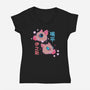 Boar Boy-womens v-neck tee-Studio Susto