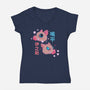 Boar Boy-womens v-neck tee-Studio Susto