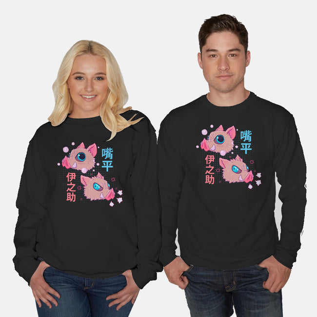 Boar Boy-unisex crew neck sweatshirt-Studio Susto