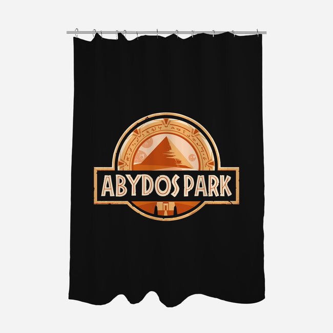 Abydos Park-none polyester shower curtain-daobiwan