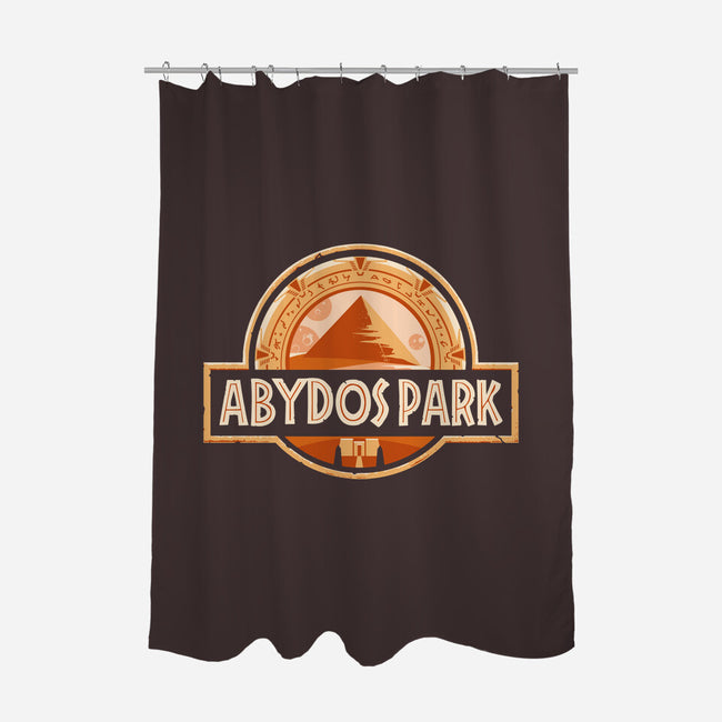 Abydos Park-none polyester shower curtain-daobiwan