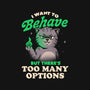 Too Many Options-womens fitted tee-eduely