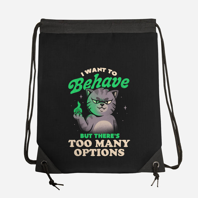 Too Many Options-none drawstring bag-eduely
