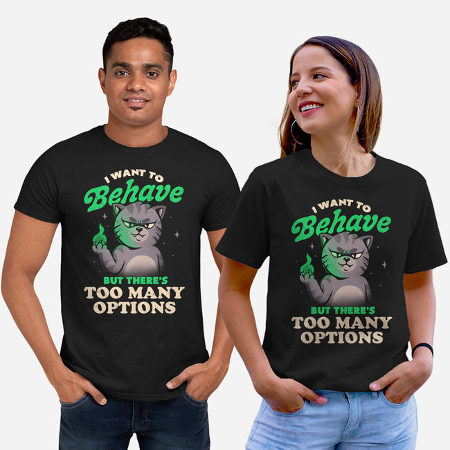 Too Many Options-unisex basic tee-eduely