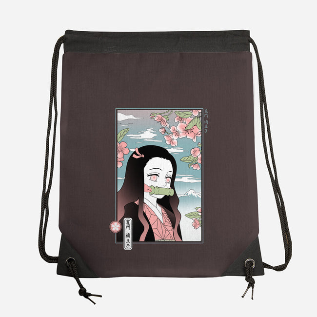 Traditional Nezuko-none drawstring bag-IKILO