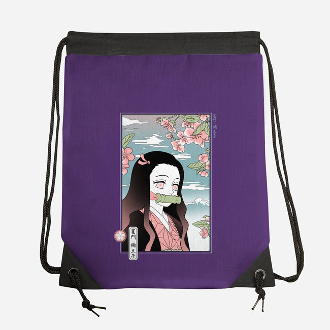 Traditional Nezuko-none drawstring bag-IKILO