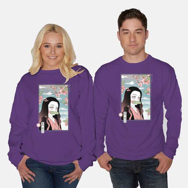 Traditional Nezuko-unisex crew neck sweatshirt-IKILO