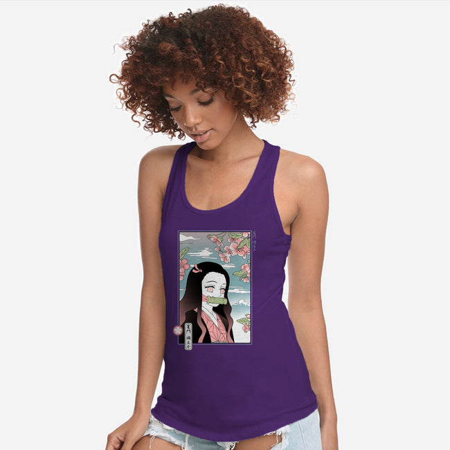 Traditional Nezuko-womens racerback tank-IKILO