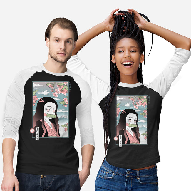 Traditional Nezuko-unisex baseball tee-IKILO