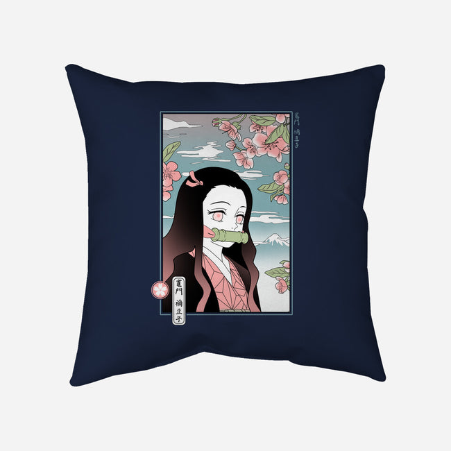Traditional Nezuko-none removable cover w insert throw pillow-IKILO